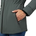 thumbnail image 4 of Free Country Women's Thermo Super Softshell® Zip Up Jacket Loden XL, 4 of 7