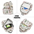 thumbnail image 5 of FORMRS Mini Backpack Purse for Women Quilted Travel Daypack Casual Shoulder Bag, Brown Christmas House, 5 of 7