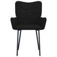 thumbnail image 2 of vidaXL Dining Chairs 2 pcs Black Velvet, 2 of 5