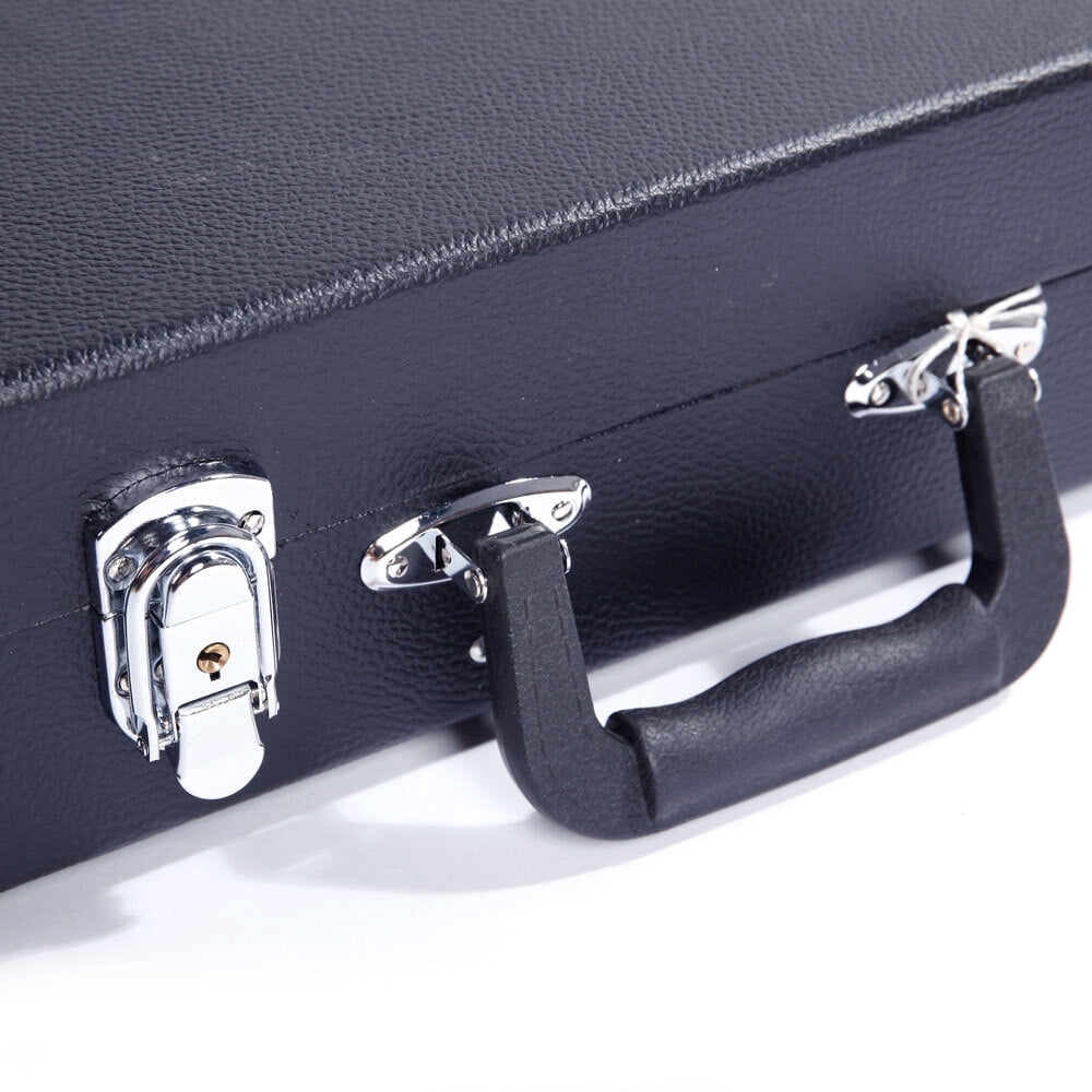 IVV Electric Guitar Square Hard Case High-Grade Guitar Case Flat Surface, Black