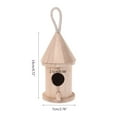 thumbnail image 5 of YIEMEEN Wooden Bird House for Outside Small Bird Houses with Perch to Paint for Kids, 5 of 8
