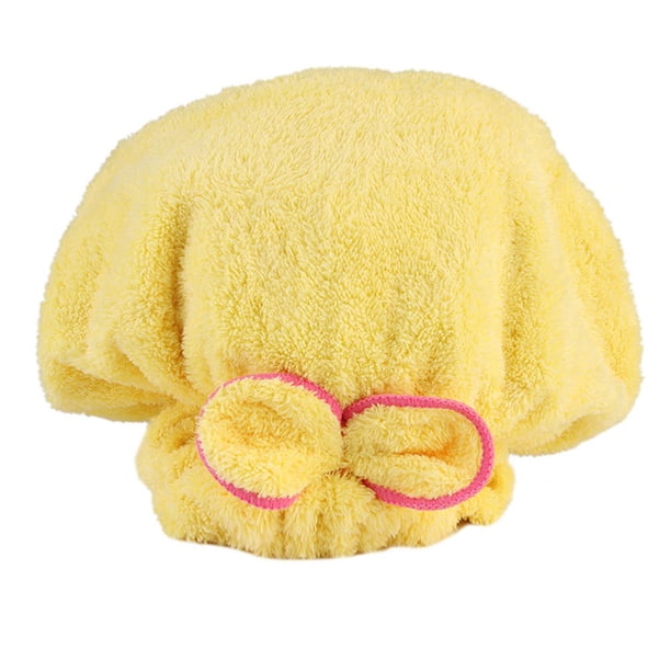 Gorro de secado de pelo bonito, lazo de lana Coral, gorro de secado rápido para el pelo, gorro de ducha superabsorbente para mujer, pelo largo Xemadio LRWJ088-5