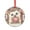 Pattern-1, variant on Icing on The Cake Crystal Glass Ornament Delicious Desert Glass Round Ornaments Hanging Ornaments Xmas Tree Decor for Family Friends Lovers