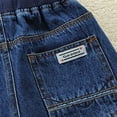 thumbnail image 6 of Boys Jeans Size 14 Stretch Boys Jeans Kids Elastic Waist Straight Leg Denim Pants with Drawstring 4-14 Years, 6 of 8