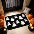 thumbnail image 4 of Halloween Bath Mat, 15.7 X 23.6 In Ghost Bathroom Rug, Soft Absorbent Non-Slip Washable Floor Mat for Bathroom & Bedroom,Black, 4 of 7