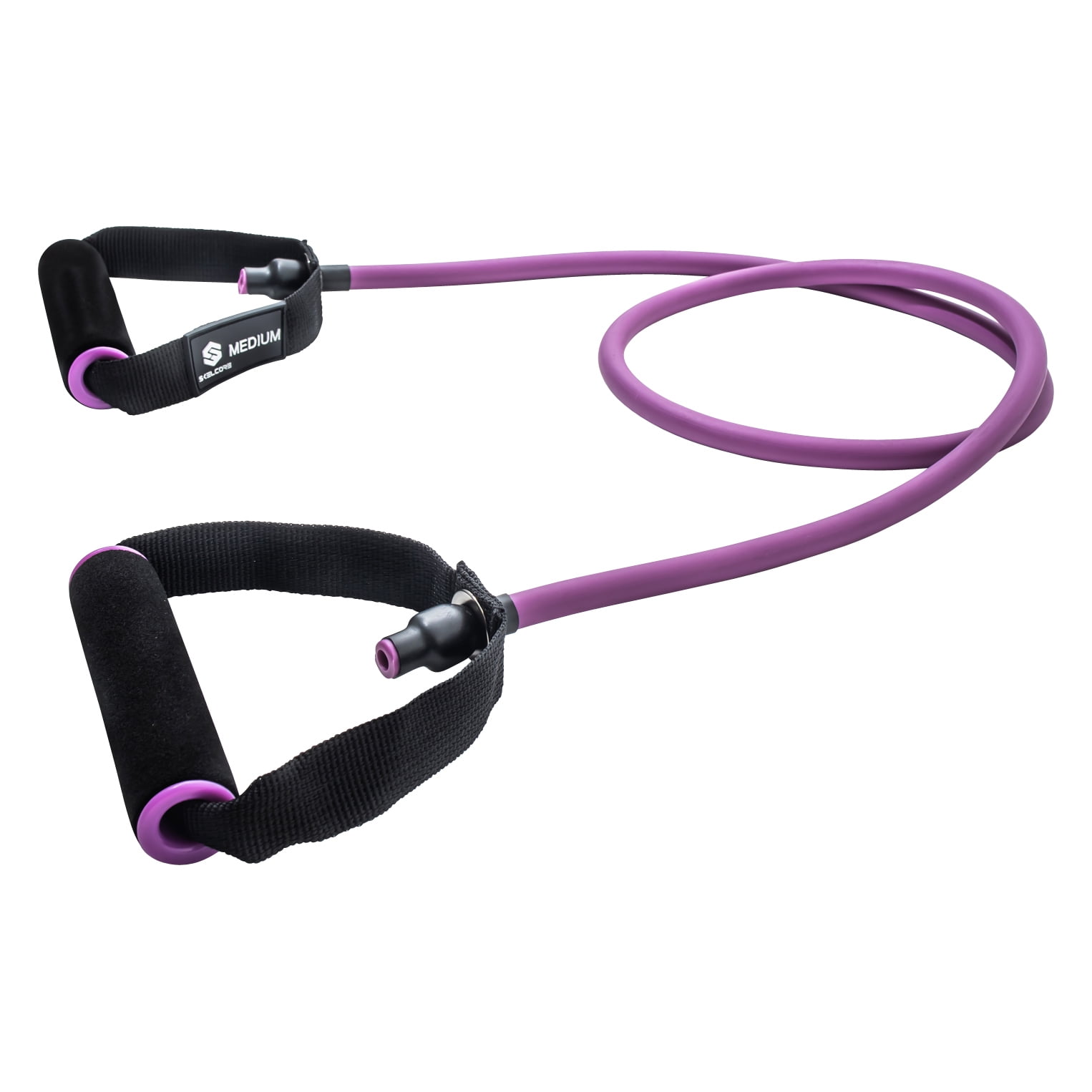 Skelcore Resistance Exercise Band With Foam Handles, Heavy Resistance ...