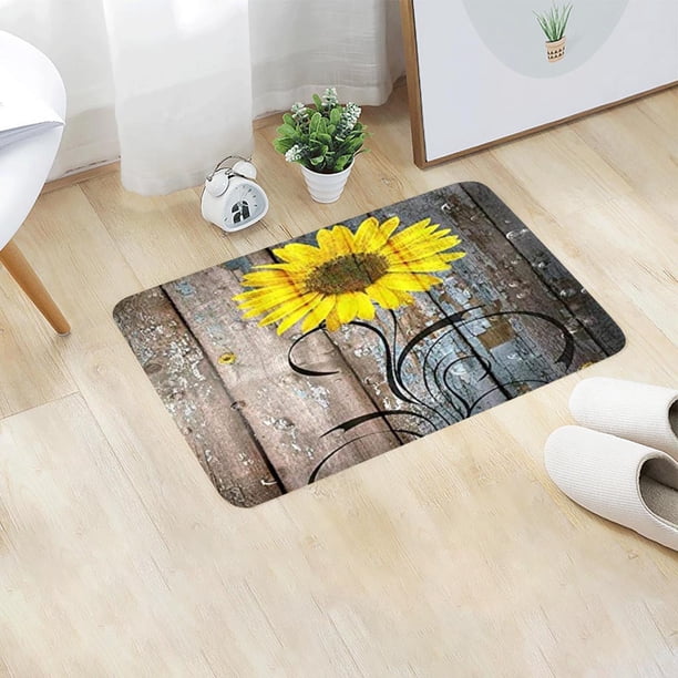 Xihbxyly Liquidación de ropa de mujer Nuevo hogar dormitorio felpudo piso suave antideslizante girasol alfombra alfombras hombro