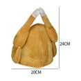 thumbnail image 4 of OutmaxHome Roasted Turkey Hat for Adults, Women, Men, Thanksgiving Halloween Turkey Costume Funny Hat for Christmas Holiday Party Favors Party Supplies, 4 of 6