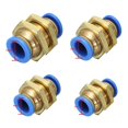 thumbnail image 2 of 5pc Pneumatic Bulkhead Thread Connector Quick Fittings Air/Water Piping 12mm kusrkot Conector, 2 of 2