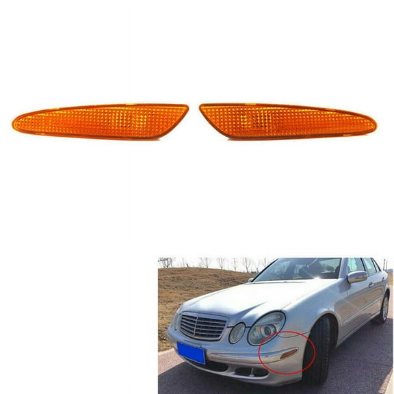 Amber Side Marker Light Bumper Turn Signal Lamps for W211 E-Class 2003-06 2118200121