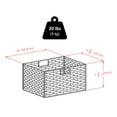 thumbnail image 4 of Winsome Omaha Storage Rack, 2 Chocolate Baskets, Black Finish, 4 of 4
