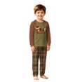 thumbnail image 2 of Onlypjs Family Christmas Pajamas Matching Sets, Merry Christmas Raglan Tops with Plaid Pants, Holiday Lounge Sets for Couples, Women and Men, 2 of 5