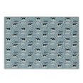 thumbnail image 1 of Constellation Cutting Board, Polar Bear Silhouettes with Stars Doodle Style Illustration, Decorative Tempered Glass Cutting and Serving Board, Small Size, Pale Blue Black Bluegrey, by Ambesonne, 1 of 1