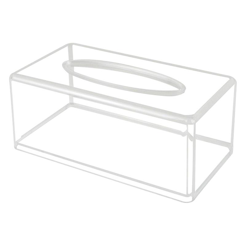 Acrylic Tissue Box Holder, Facial Tissue Dispenser Box Case Clear Dryer Sheet Container Napkin