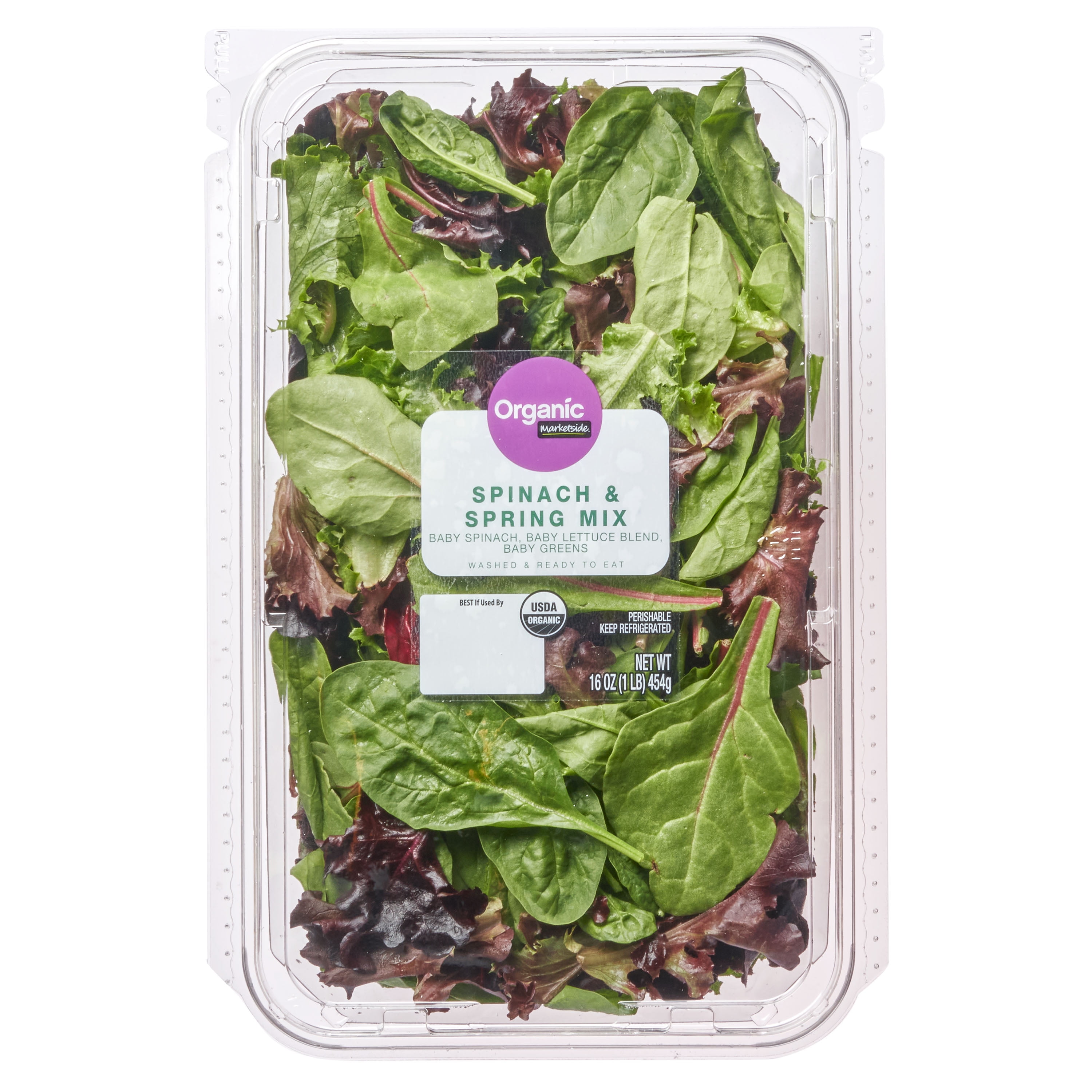 Marketside Organic Spinach & Spring Mix, 16 oz - Walmart ...
