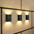 thumbnail image 3 of Led De 2 Uds., Luz De Pared Solar Para Exteriores, Lámpara De Pared Para Arriba Y Abajo, Camino, Escaleras, Jardín, Luces De Calle Decorativas Yuarrent HA045851-01, 3 of 5