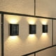 thumbnail image 3 of Led De 2 Uds., Luz De Pared Solar Para Exteriores, Lámpara De Pared Para Arriba Y Abajo, Camino, Escaleras, Jardín, Luces De Calle Decorativas Yuarrent HA045851-01, 3 of 5