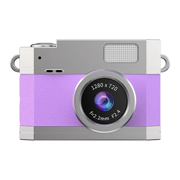 Pitycbo CCD Camera Portable Housewarming Gift Professional 0.96 inch Display Screen Mini Purple