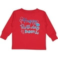 thumbnail image 3 of Inktastic Blue Happy Birthday Daddy Boys or Girls Long Sleeve Toddler T-Shirt, 3 of 5