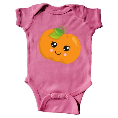 

Inktastic Smiling Pumpkin Orange Pumpkin Halloween Gift Baby Boy or Baby Girl Bodysuit