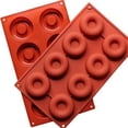 thumbnail image 2 of Fiudx Molde Versátil para Donas de 8 Cavidades, Diseño de Silicona Flexible Antiadherente, Resistente Al Calor de -40 a +446 Grados, Apto para Horno, Microondas y Lavavajillas, Ideal para Repostería, 2 of 5
