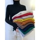 thumbnail image 2 of ZOKI-Jersey de cuello alto para mujer, jersey de manga larga, ajustado, elástico, coreano, básico Simple, barato, Top de Color sólido, novedad de otoño, 2023, 2 of 4