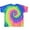 Neon Rainbow, variant on Colortone Women�'s Tie-Dyed Crop T-Shirt