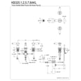 thumbnail image 5 of Kingston Brass KB327AKL Duchess Three-Handle Bidet Faucet, Brushed Brass, 5 of 5