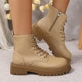 thumbnail image 5 of Willtoo Women's Platform Fashion Ankle Boots Thick Lug Sole Durable Chunky Wedge Booties Shoes, 5 of 7
