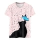 thumbnail image 3 of Gibobby Camiseta de manga corta para mujer Túnica holgada para mujer, camisetas informales de verano, camiseta Floral de manga corta con cuello redondo, blusa(H,CH), 3 of 4
