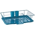 thumbnail image 1 of Juego de escurridores para platos Sweet Home Collection, 3 piezas, color verde azulado, 1 of 3