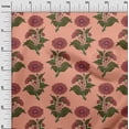 thumbnail image 2 of oneOone Polyester Lycra Peach Fabric Floral Block Dress Material Fabric Print Fabric By The Yard 56 Inch Wide, 2 of 4