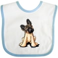 thumbnail image 3 of Inktastic Shepherd Puppy Boys or Girls Baby Bib, 3 of 4