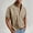 Khaki, variant on Dxzfnsa Summer T-Shirts for Men Casual Short Sleeve Button Down Shirts Mens Summer Solid Color Shirts with Pocket