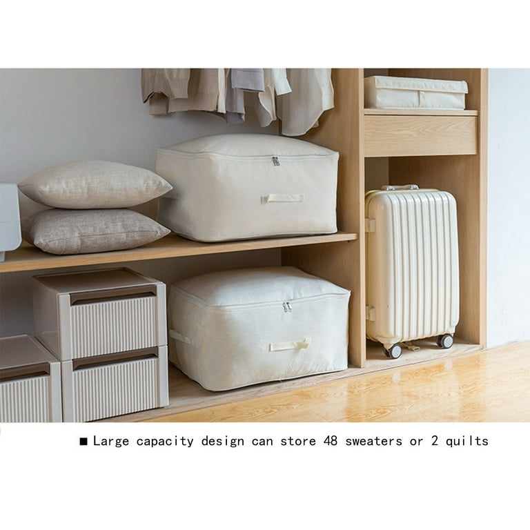 Canvas sweater online storage bags
