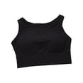 thumbnail image 1 of Sonducket Camiseta sin mangas elástica transpirable para el pecho, carpeta de cuello redondo, carpetas de pecho seco para mujer, para correr, Prendas para la parte del cuerpo Negro, 1 of 6