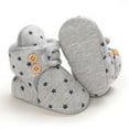 thumbnail image 4 of Toddler Baby Boys Girls Soft Cotton Slippers Newborn Kids Warm Boots Winter Socks Anti-Slip Shoes 0-18 Months, 4 of 12
