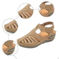 thumbnail image 6 of Dakaela Women's 2026 Wedge Sandals Platform Closed Toe Casual Dressy Fisherman Summer Shoes with Ankle Strap and Arch Support,Beige Size 6, 6 of 7