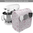 thumbnail image 2 of Cherry Blossom Stand Mixer Cover, Pink Flowers on White Background Girls Simple Design, Kitchen Appliance Organizer Bag Cover with Pockets, 5 Quarts, Pale Pink White, by Ambesonne, 2 of 4