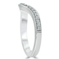 thumbnail image 2 of Pompeii 1/5ct Curved Diamond Wedding Band 14K White Gold (G/H,I1-I2), 2 of 3