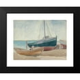 thumbnail image 2 of George Copeland Ault 14x11 Black Modern Framed Museum Art Print Titled - Boats on Beach (1921), 2 of 5