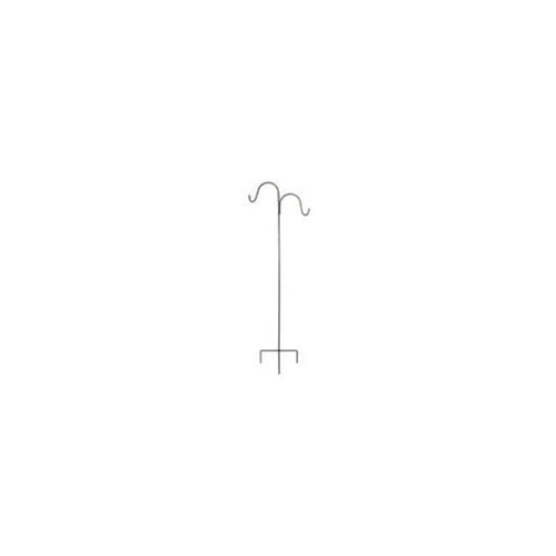Garden Accents: 84" Black Double Shepherd Hook (6 Units Included) by Generic