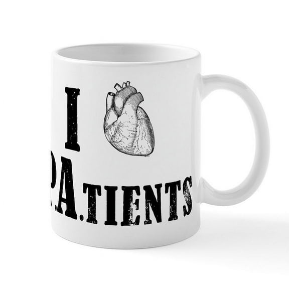 CafePress - I Heart Patients Mug - 11 oz Ceramic Mug - Novelty Coffee Tea Cup