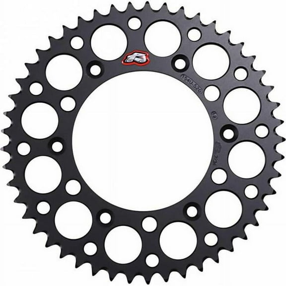 Renthal Ultralight Aluminum Rear Sprocket Black 49 Tooth (154U-520-49GRBK)