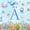 Watercolor A, variant on jejeloiu Ocean Themed Monogram F Bed Sheets For Kids,Sea Sealife Initial King Sheets,4pcs