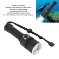 thumbnail image 4 of Diving Flashlight, 1000LM Aluminum Alloy 4 Lighting Modes Long Range LED Flashlight  for Outdoor Fishing, 4 of 8