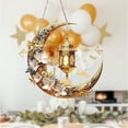 thumbnail image 4 of Ramadan Hanging Decor Eid Hanging Pendant Moon Lanterns Castles Hanging Ornament for Muslim Party Garden Supplies, 4 of 7