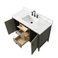 thumbnail image 5 of Vanity Art 48" Double Door Bathroom Vanity with Sink, Freestanding Storage Cabinet with Engineered Marble Top, Flip Down Tray, Drawer, and Shelf, 5 of 6