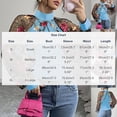 thumbnail image 6 of Uootdi Womens Sheer Floral Embroidered Block Tops Stand Collar Balloon Sleeves Cropped Boleros Casual Evening Wear Chic Outfit Gift, 6 of 6