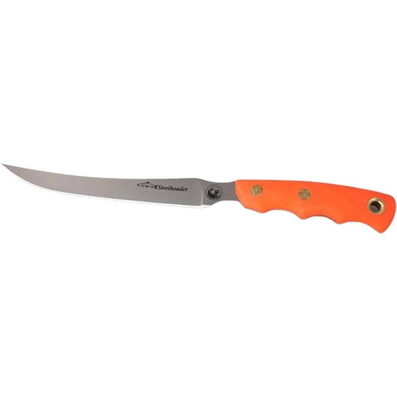 Knives of Alaska Steelheader Fillet Knife 5.75" 440C Stainless Steel Blade Polymer Handle Orange